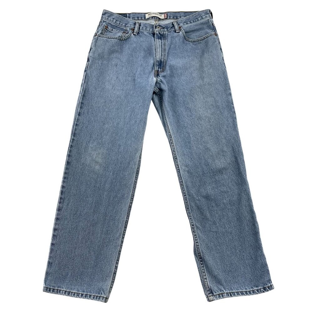 Y2K Levis 550 Jeans Mens 35x30‎ Light Wash Relaxed Fit Denim
